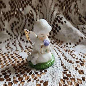 Vintage Cat With Angel Treasure Masters Bone China